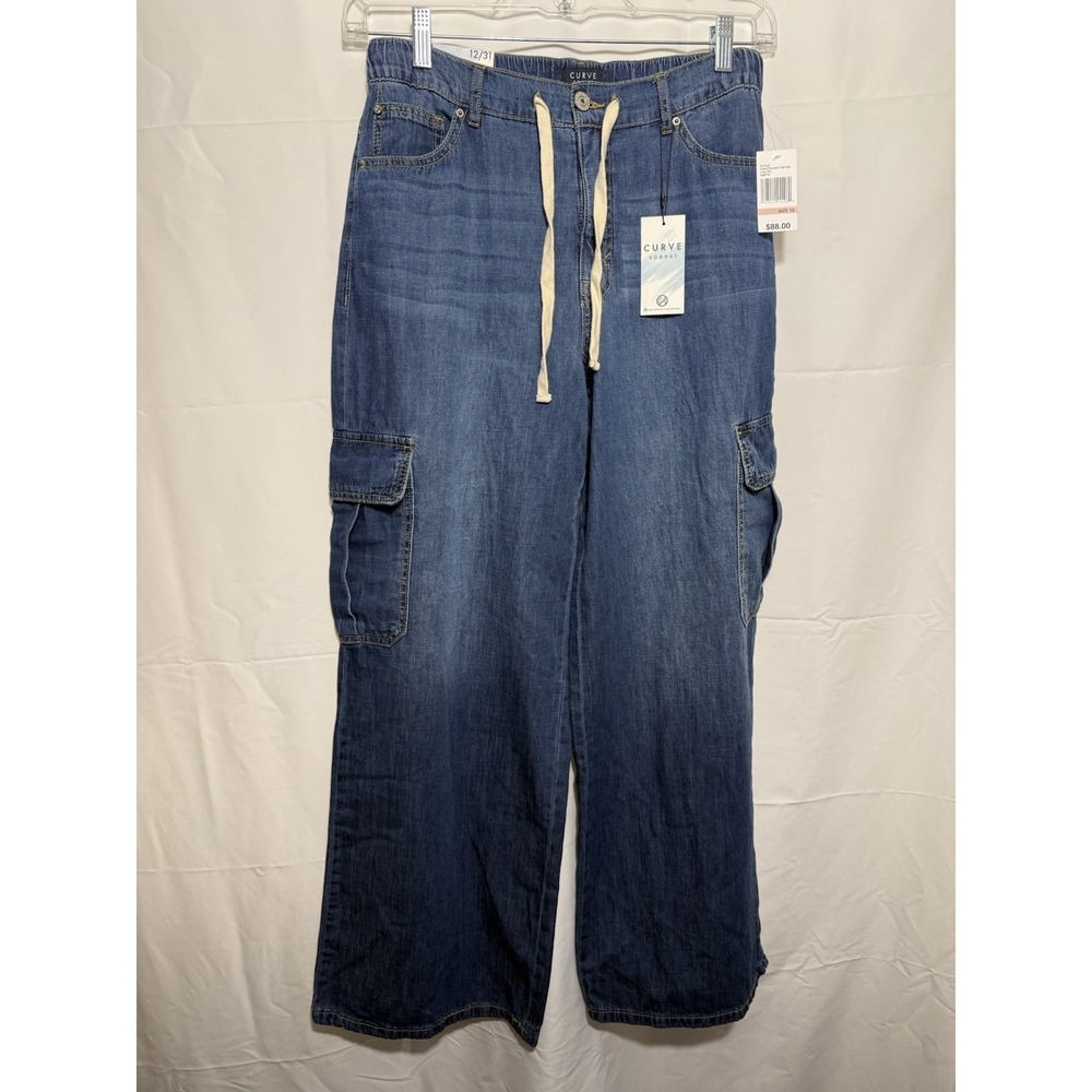 Curve Appeal Wide Leg Cargo 12/31 Jeans NWT